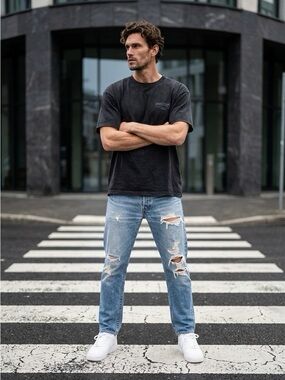 Levi’s 501 Distressed Button Fly Jeans W32 L34 Vintage Wash Y2K Streetwear